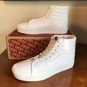 Sepatu Vans Authentic White Platform Vans Shoes Vans Sk8hi - Main Image